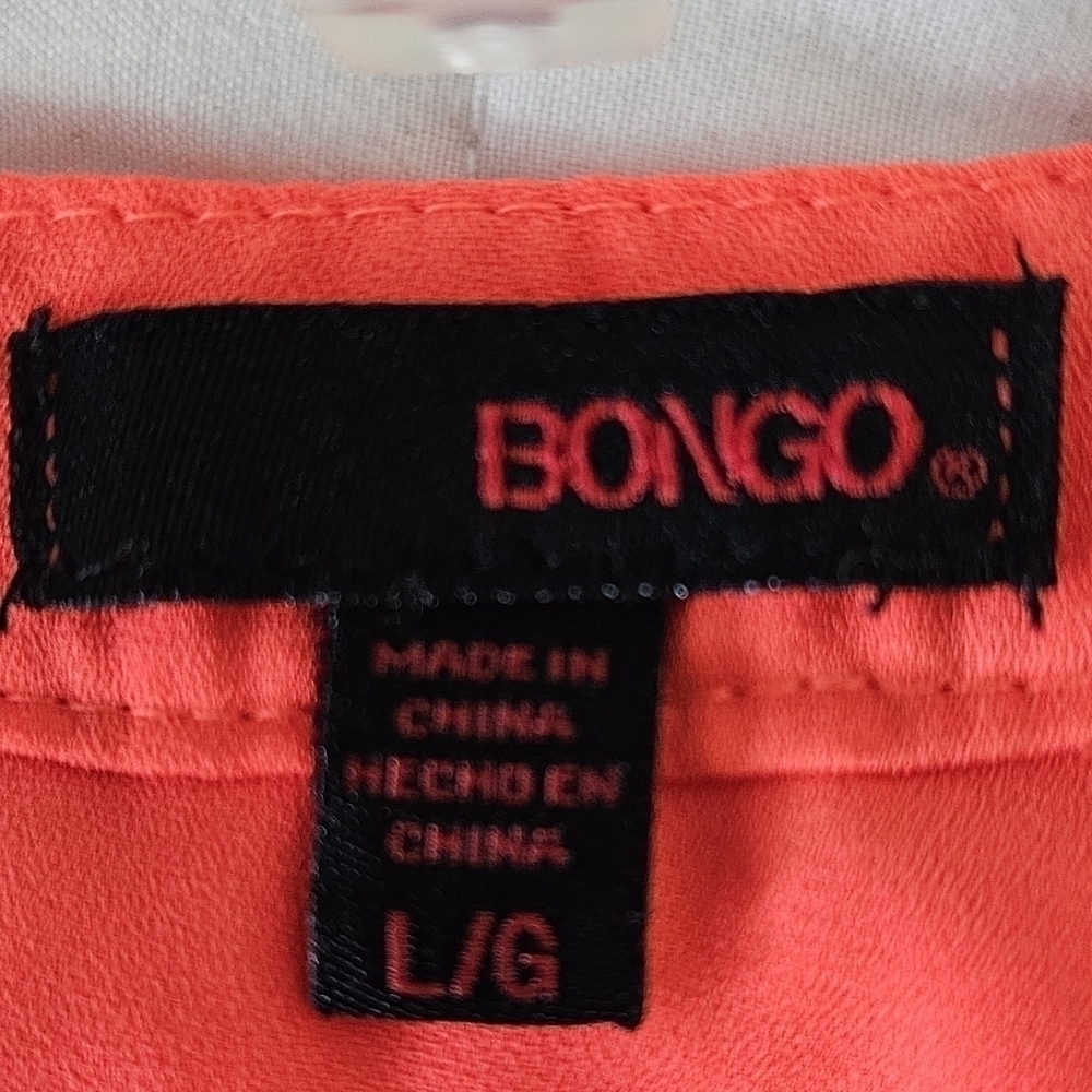 BONGO ZIP-UP TOP SZ L ELECTRIC ORANGE - Picture 5 of 7